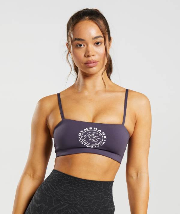 Damske Športové Podprsenky Gymshark Legacy Bandeau Bra Nachový | KJ7382954